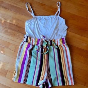 NWT Eye Candy Juniors Romper Size Large